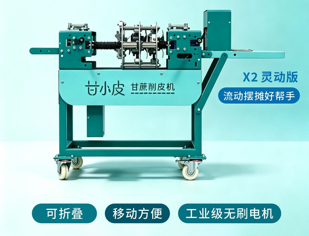 甘小皮X2灵动版全自动甘蔗削皮机